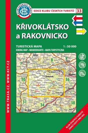 Product detail of KČT 33 Křivoklátsko, Rakovnicko 1:50 000/ 8. vydání 2023