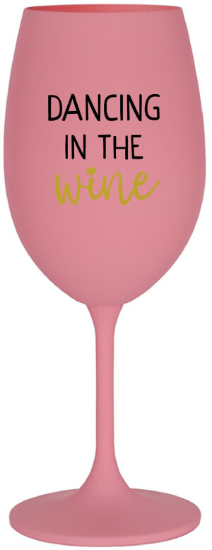 Product detail of DANCING IN THE WINE - růžová sklenice na víno 350 ml
