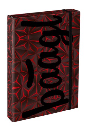 Product detail of BAAGL Desky na školní sešity A4 Jumbo Red Polygon