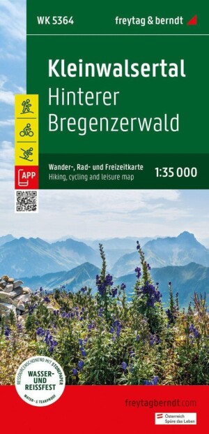 Product detail of Kleinwalsertal 1:35 000 / turistická, cyklistická a rekreační mapa