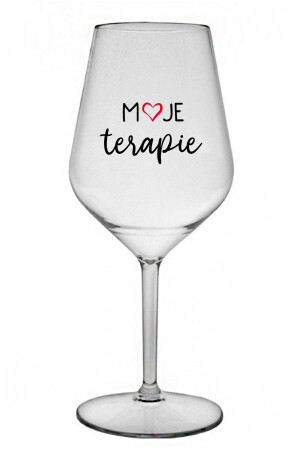 Product detail of MOJE TERAPIE - čirá nerozbitná sklenice na víno 470 ml