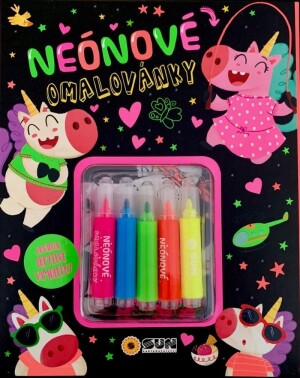 Product detail of Neonové omalovánky se třpytivými samolepkami a fixami