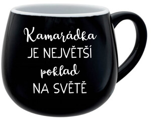 Product detail of KAMARÁDKA JE NEJVĚTŠÍ POKLAD NA SVĚTĚ - černý keramický hrníček 300 ml