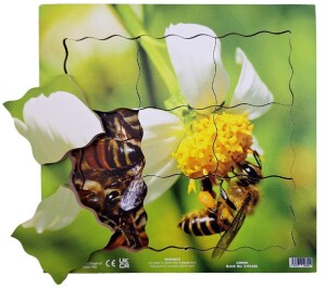 Product detail of Just Jigsaws 600 Včela a její životní cyklus - dřevěné vrstvené puzzle 19 dílů