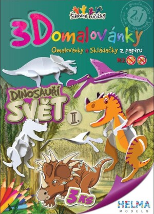 Product detail of 3D omalovánky Dinosauří svět II.
