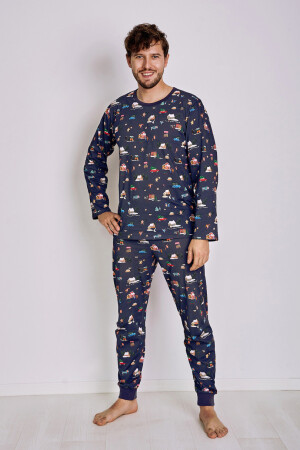 Product detail of Pánské pyžamo 2840 MIKOŁAJ S-XL tmavě modrá S