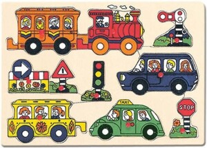 Product detail of BINO Puzzle na desce - doprava