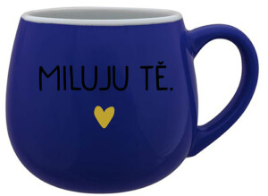 Product detail of MILUJU TĚ. - modrý keramický hrníček 300 ml