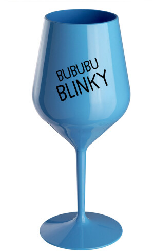 Product detail of BUBUBUBLINKY - modrá nerozbitná sklenice na víno 470 ml