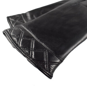 Product detail of Semiline Dámské kožené antibakteriální rukavice P8209 Black S