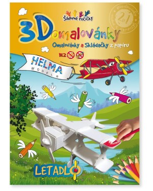 Product detail of 3D omalovánky Letadlo