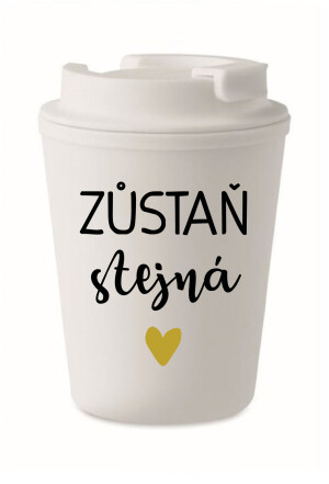 Product detail of ZŮSTAŇ STEJNÁ - bílý termohrnek 300 ml