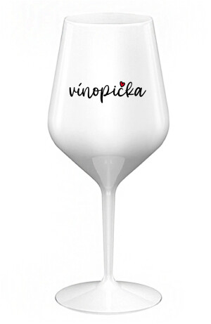 Product detail of VÍNOPIČKA - bílá nerozbitná sklenice na víno 470 ml