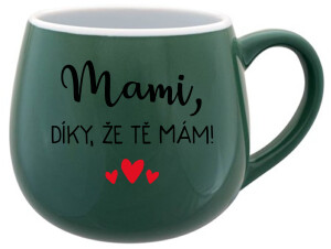 Product detail of MAMI, DÍKY, ŽE TĚ MÁM! - zelený keramický hrníček 300 ml