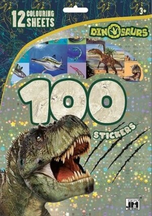 Product detail of Dinosauři - 100 samolepek s omalovánkovými listy