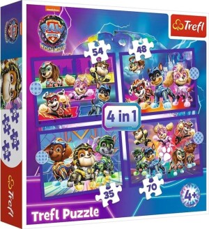 Product detail of Puzzle Tlapková patrola: Hrdinové 4v1 (35,48,54,70 dílků)
