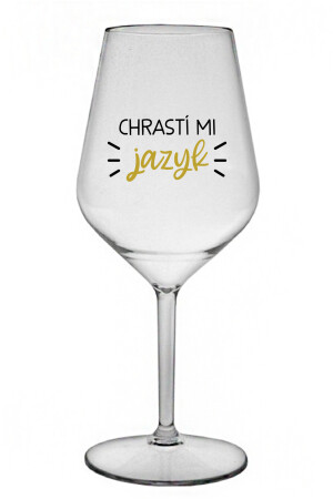 Product detail of CHRASTÍ MI JAZYK - čirá nerozbitná sklenice na víno 470 ml