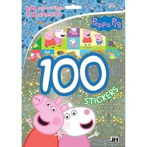 Product detail of Prasátko Peppa - 100 samolepek s omalovánkovými listy