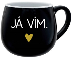 Product detail of JÁ VÍM. - černý keramický hrníček 300 ml