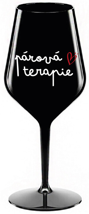 Product detail of PÁROVÁ TERAPIE - černá nerozbitná sklenice na víno 470 ml