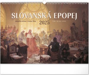 Product detail of Kalendář 2025 nástěnný: Slovanská epopej - Alfons Mucha, 48 × 33 cm