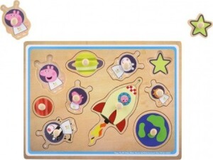 Product detail of Vkládačka/Puzzle deskové dřevo Prasátko Peppa/Peppa Pig 30x22,5cm ve fólii v krabici 31x23,5cm 18m+