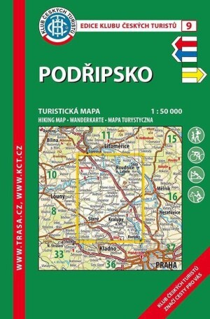 Product detail of KČT 9 Podřipsko 1:50 000 Turistická mapa, 6.  vydání