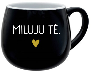 Product detail of MILUJU TĚ. - černý keramický hrníček 300 ml