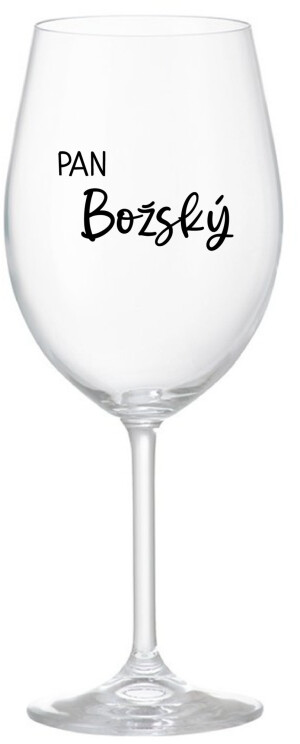 Product detail of PAN BOŽSKÝ  - čirá sklenice na víno 350 ml