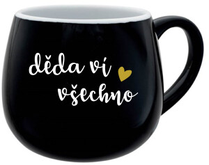 Product detail of DĚDA VÍ VŠECHNO - černý keramický hrníček 300 ml