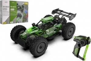 Product detail of Auto RC buggy plast 22cm stavebnice 24MHz na baterie zelené v krabici 34x25x7cm