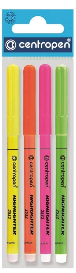 Product detail of Centropen Zvýrazňovač 2532 uni (4 ks)
