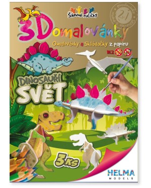 Product detail of 3D omalovánky Dinosauří svět