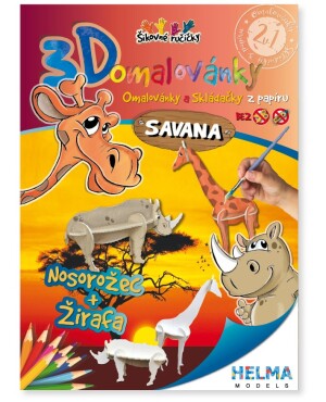 Product detail of 3D omalovánky Savana