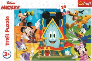 Product detail of Puzzle Mickeyho klubík: Mickey Mouse a kamarádi MAXI/24 dílků