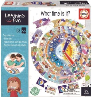 Product detail of Puzzle vzdělávací + hra Learning is Fun: Kolik je hodin?