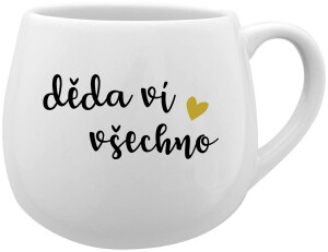Product detail of DĚDA VÍ VŠECHNO - bílý keramický hrníček 300 ml