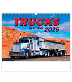 Product detail of Kalendář nástěnný 2025 - Trucks in Action