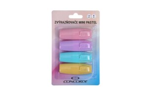 Product detail of Concorde Sada zvýrazňovačů Mini Pastel - 4 ks blistr