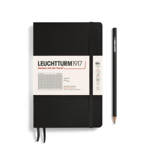 Product detail of Leuchtturm1917 Zápisník Black Softcover B6+ čtverečkovaný