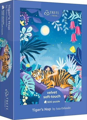 Product detail of Puzzle Velvet Soft Touch: Tygrův šlofík 500 dílků