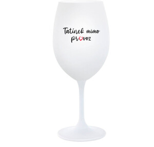 Product detail of TATÍNEK MIMO PROVOZ - bílá  sklenice na víno 350 ml