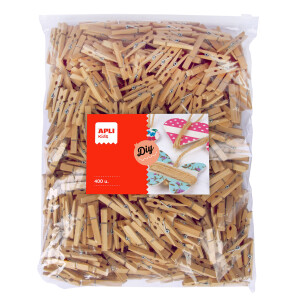 Product detail of APLI dřevěné kolíčky, Jumbo pack, 400 ks, 48 x 6 mm, přírodní