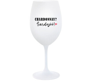 Product detail of CHARDONNAY? ŠARDOJÓÓ! - bílá  sklenice na víno 350 ml
