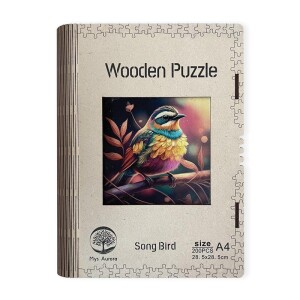 Product detail of Dřevěné puzzle/Ptačí zpěv A4