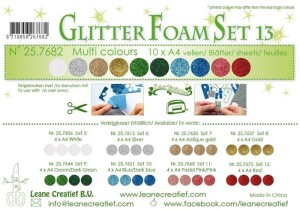 Product detail of LEANE Speciální pěnová guma na výrobu květin A4 - Glitter různé barvy 10 ks