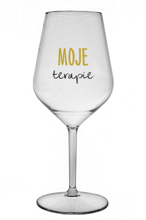 Product detail of MOJE TERAPIE - čirá nerozbitná sklenice na víno 470 ml