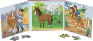 Product detail of Magnetická puzzle kniha Jezdecká stáj