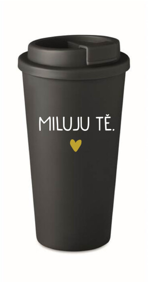 Product detail of MILUJU TĚ. - černý termohrnek 475 ml