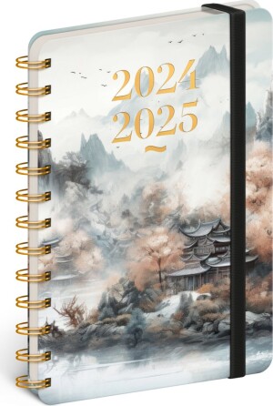 Product detail of NOTIQUE Spirálový 18měsíční diář Petito – Japonsko 2024/2025, 13 x 18 cm